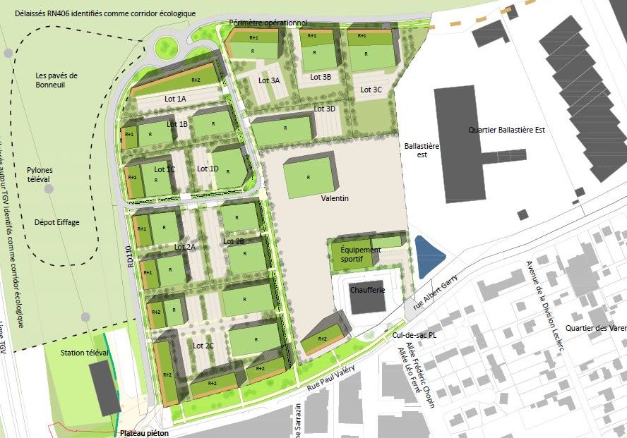 ballastière plan masse